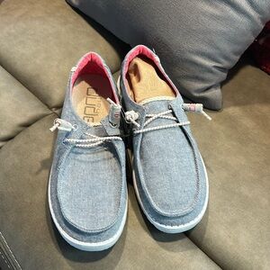NEW Women’s Hey Dude Wendy Chambray Braid Indigo